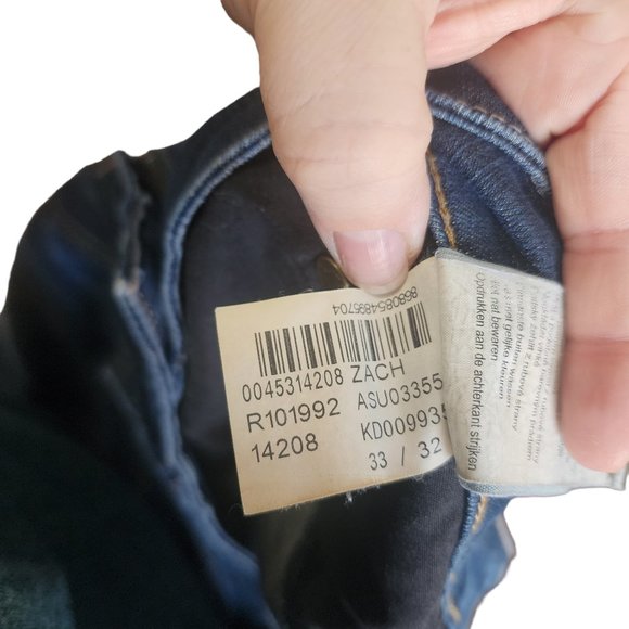 Mavi Mens Zach Straight Leg Medium Wash Denim Jeans Size 33x32 - Picture 6 of 12